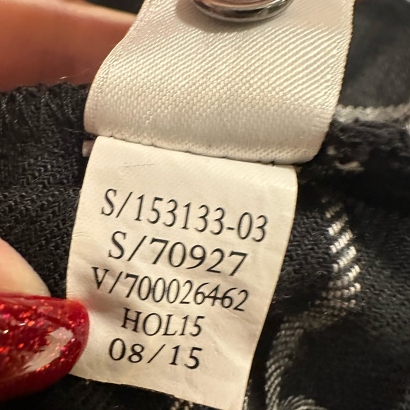 Athleta Black and White Plaid Flannel Button Down Shirt Size XS - Picture 7 of 10